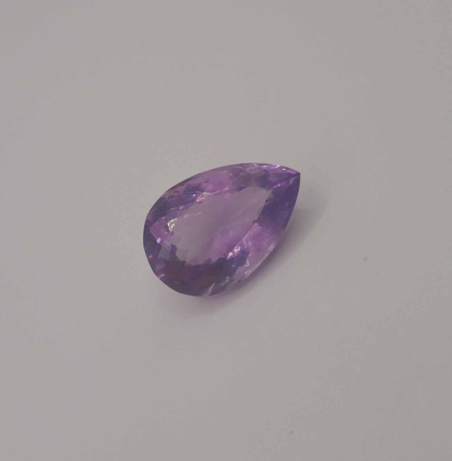 Amethyst facet pear 17.35ct