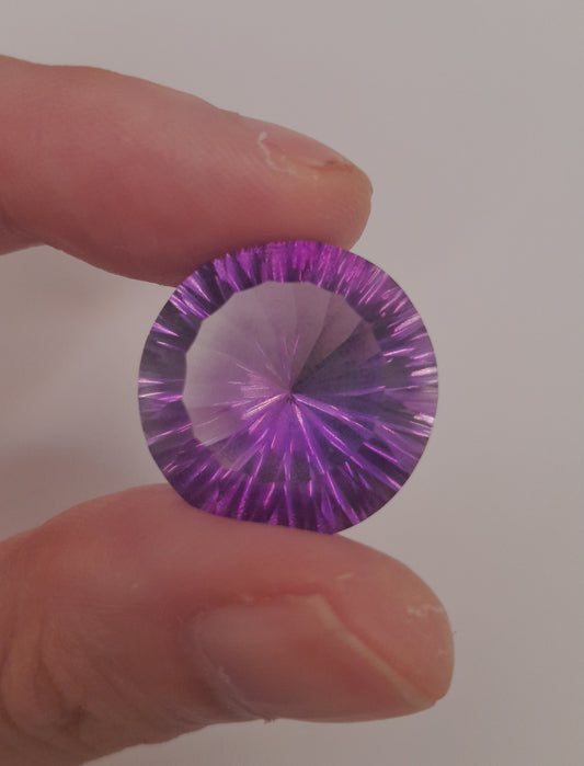 Amethyst facet round 22.80ct