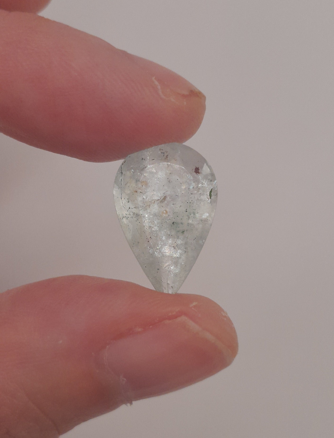 Moss aquamarine teardrop 6.15ct