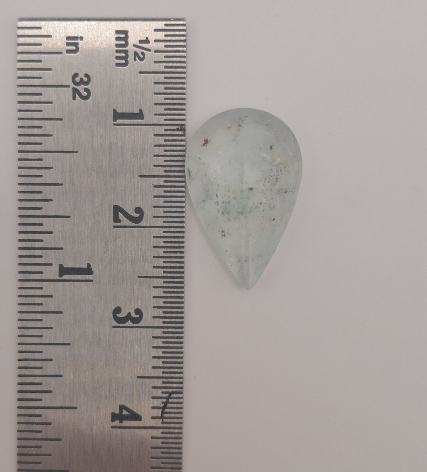 Moss aquamarine teardrop 6.15ct