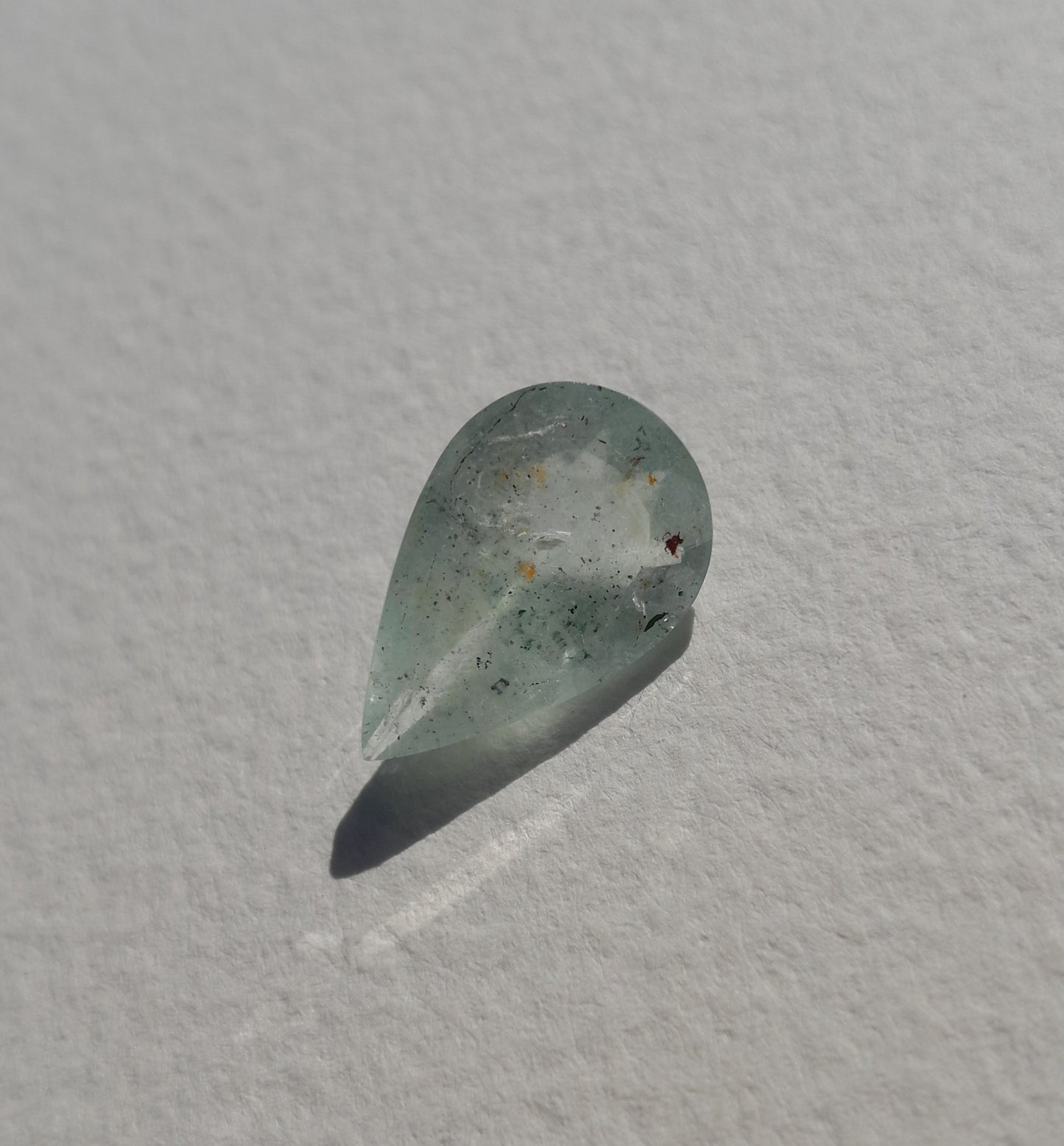 Moss aquamarine teardrop 6.15ct