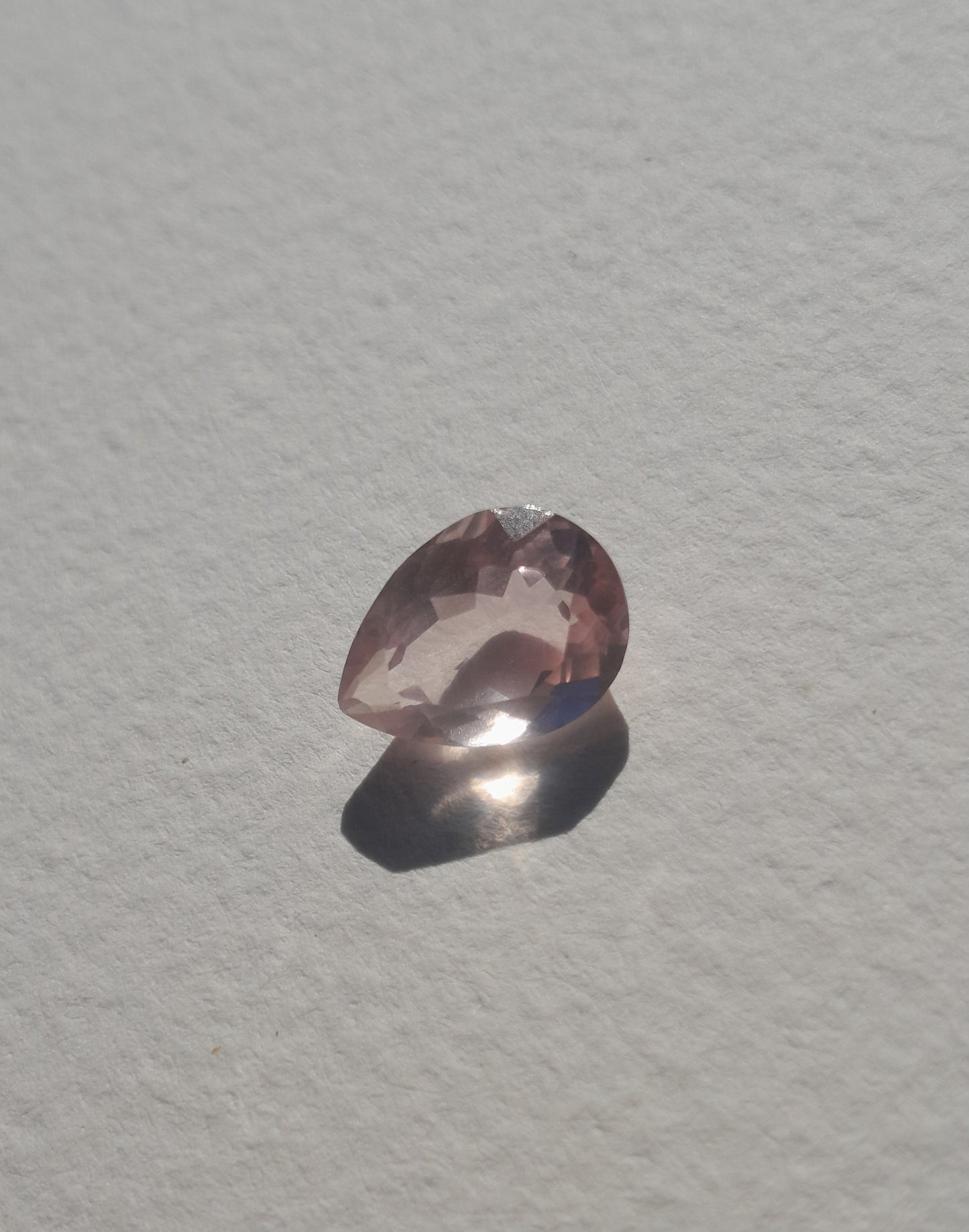 Rose quartz pear 4ct