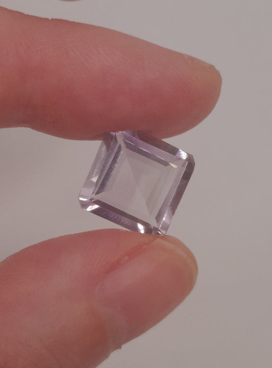 Pink amethyst square 6.3ct
