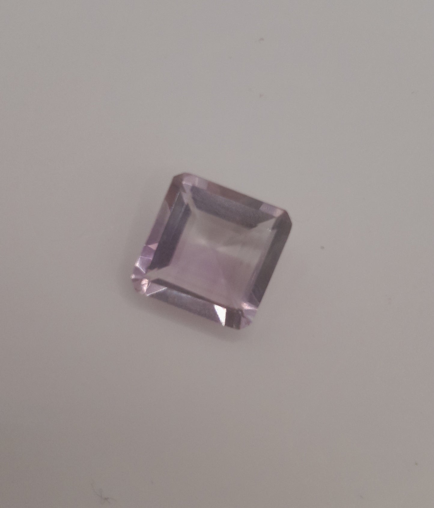 Pink amethyst square 6.3ct