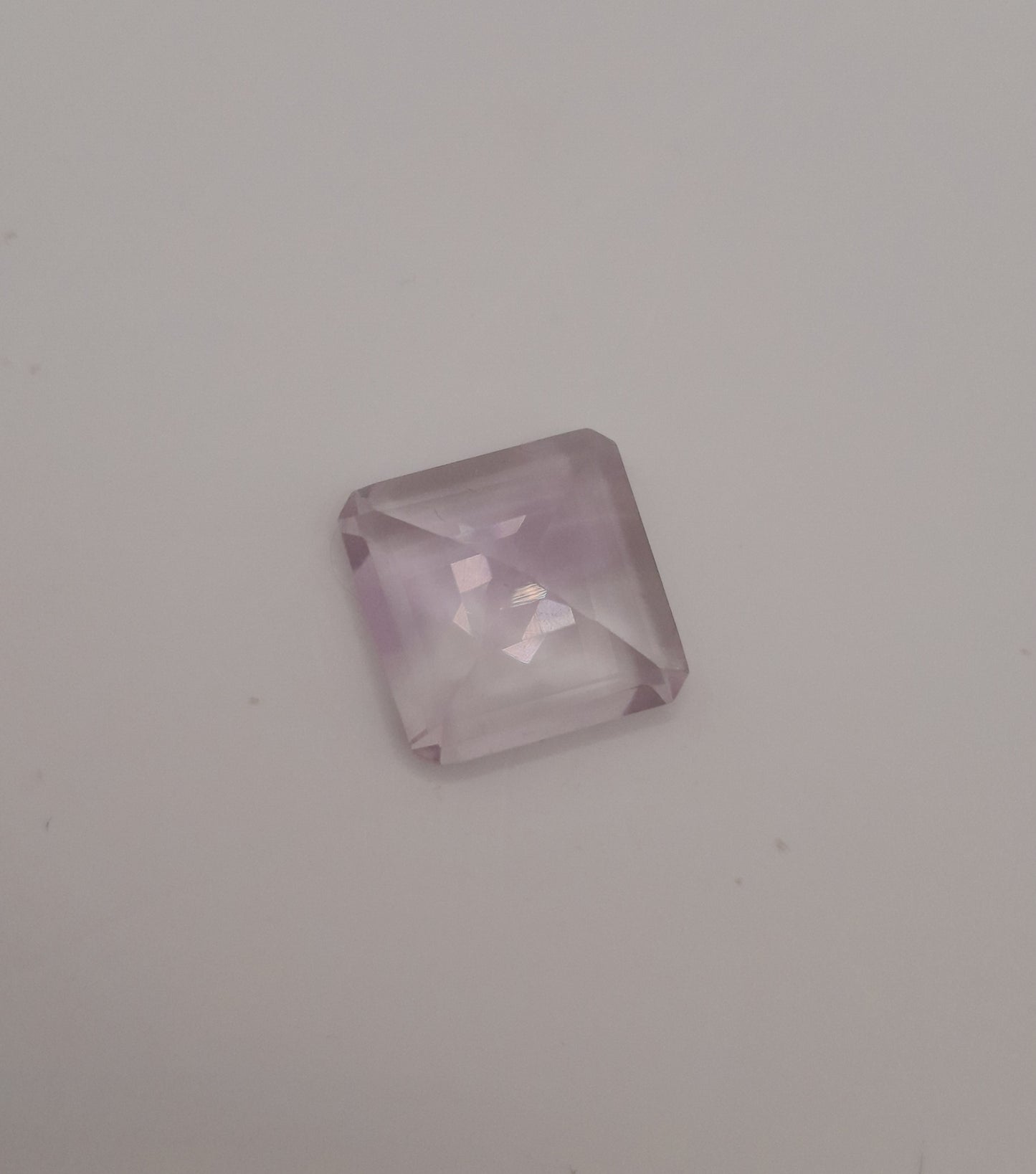 Pink amethyst square 6.3ct