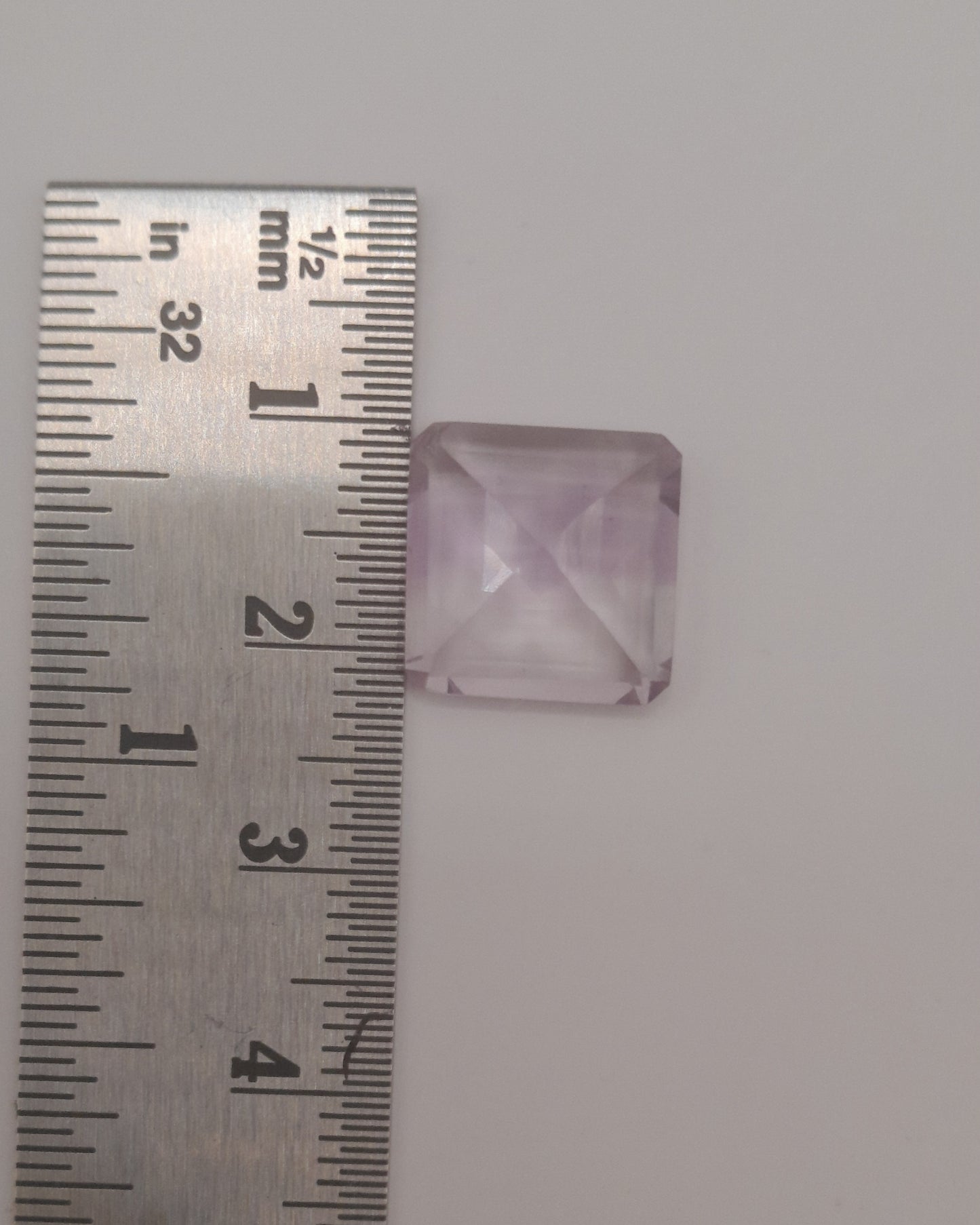 Pink amethyst square 6.3ct