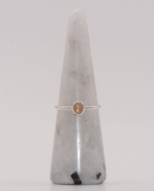 Spessartine garnet ring