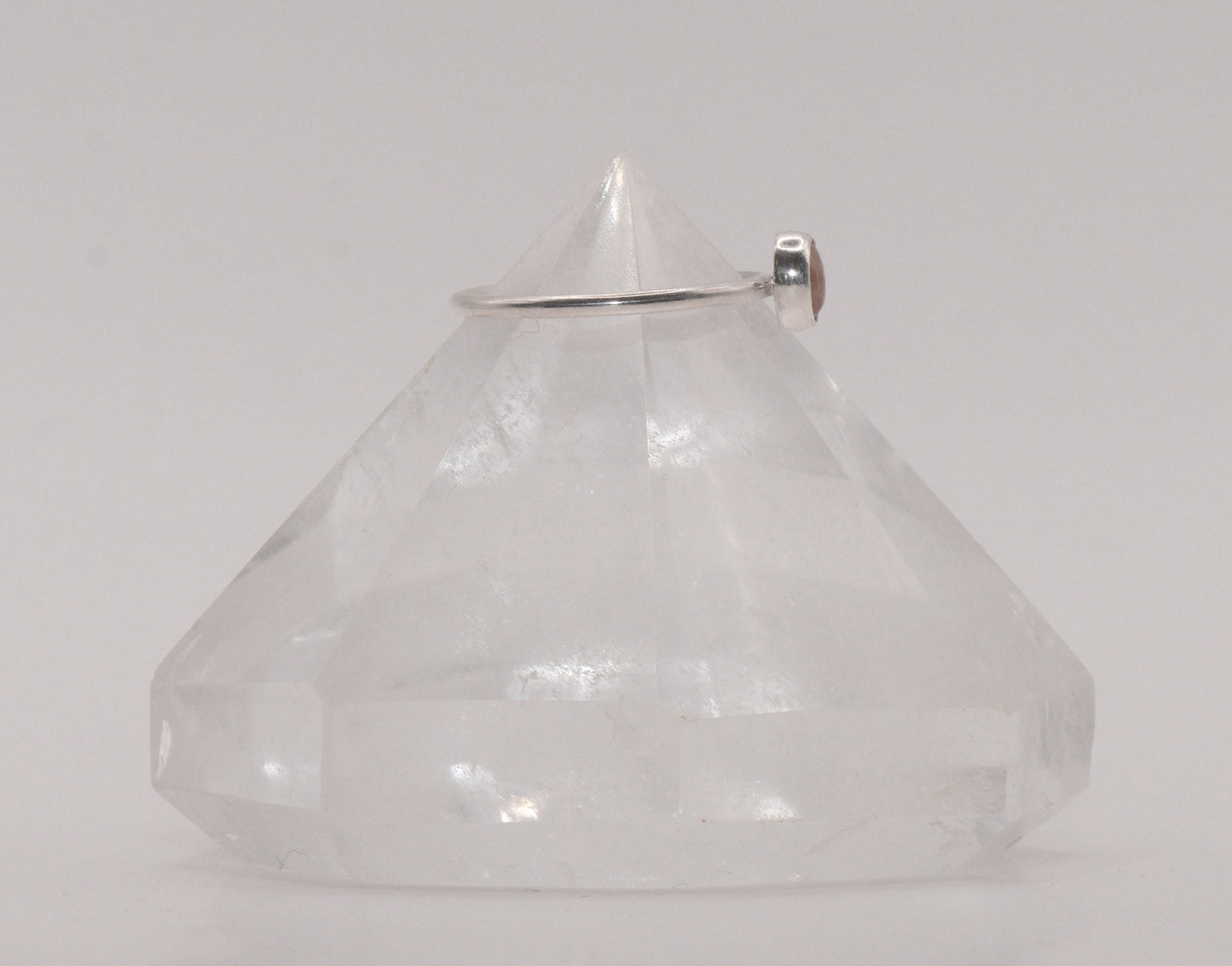 Spessartine garnet ring