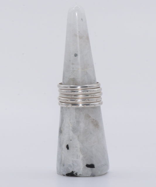 Half round stacker ring 2mm