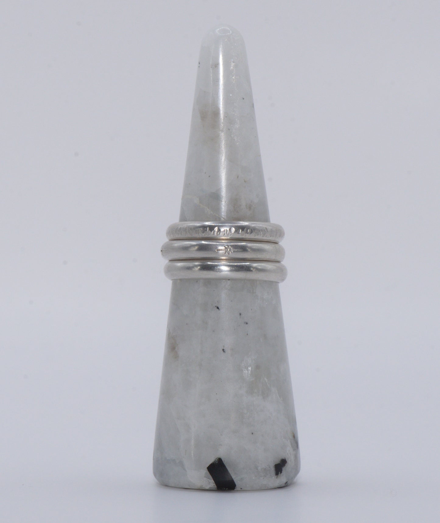 Half round stacker ring 3mm