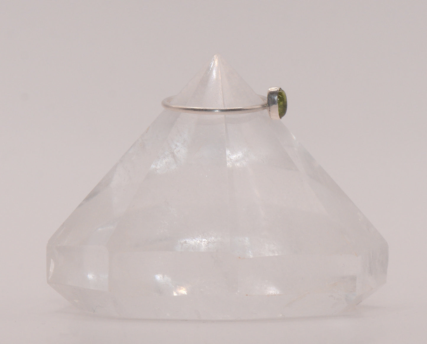 Vesuvianite oval ring